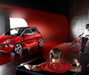 Czerwony, Opel Adam