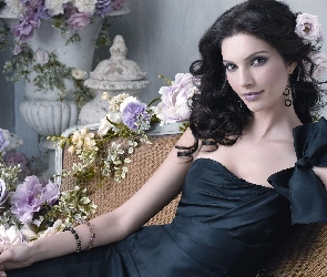 Modelka, Kwiaty, Teresa Moore