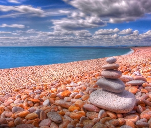 Kamienie, Piramidka, Morze, Plaża