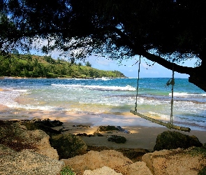 Wyspa, Plaża, Ocean