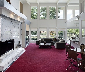Kominek, Salon