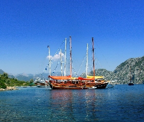 Góry, Żaglowce, Morze
