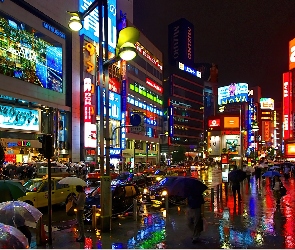 Tokio, Japonia, Nocą