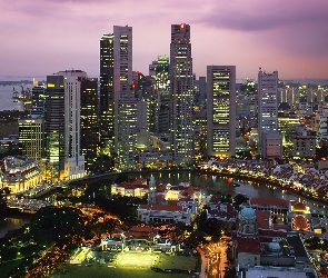 Singapur, Miasta, Panorama
