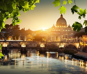Rzeka, Włochy, Watykan, Most