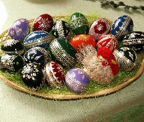 Wielkanoc, Kraszanki, Kolorowe, Jajka