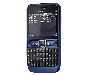 Nokia E63, Mail, Niebieski