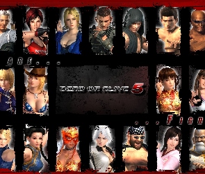 Dead Or Alive 5, Postacie