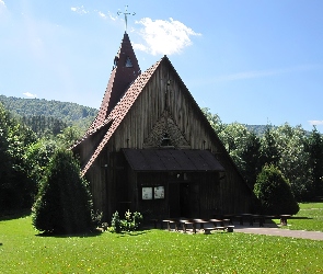 Bieszczady, Wetlina, Drewniany, Kościółek