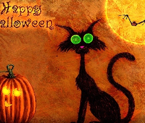 Kot, Dynia, Halloween