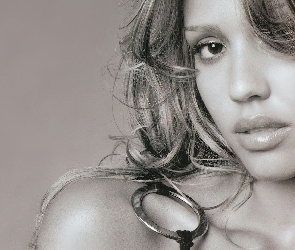 Portret, Usta, Jessica Alba