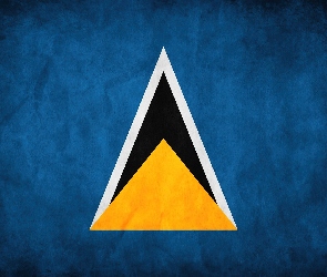 Państwa, Saint Lucia, Flaga