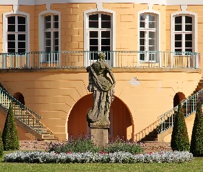 Posąg, Rogalin, Schody