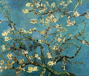 Almond, Bloom, In, Branches, Vincent Van Gogh