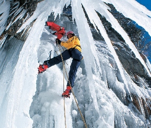 Góry, Lodu, Alpinizm, Sople, Zima