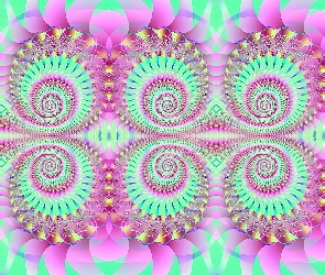 Spirale, Fraktale, Kolorowe