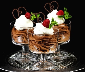Truskawki, Pucharki, Lody
