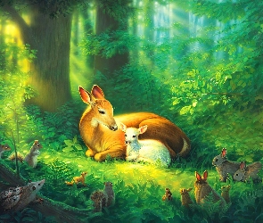 Art, Las, Sarenka, Króliczki