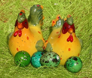 Wielkanoc, Pisanki, Sianko, Kurki
