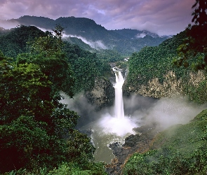 Wodospad, Dżungla, San Rafael Falls