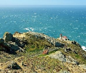 Morze, Wybrzeże, Latarnia, Morska