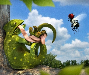 Kameleon, Mucha, Skrępowany