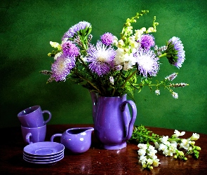 Porcelana, Astry, Fioletowa
