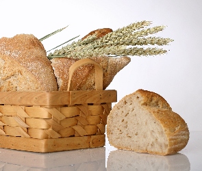Zboża, Kłosy, Koszyk, Chleb