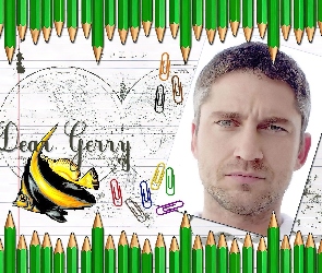 spinacz, rybka, Gerard Butler