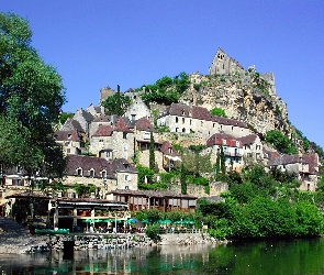 Woda, Architektura, Beynac, Francja