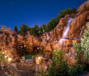 Kalifornia, Disneyland, Park, Skały