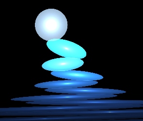 Owale, Niebieskie, Grafika, Abstrakcja