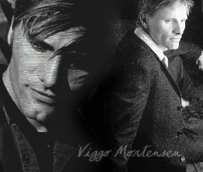 Viggo Mortensen, czarna marynarka