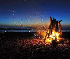 Ognisko, Plaża, Iskry