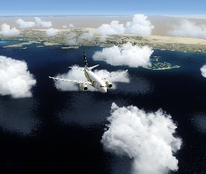 Chmury, Dubaj, Samolot