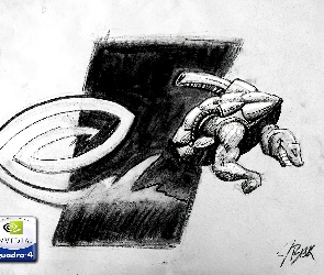 Nvidia, szkic, żółw, rysunek