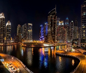 Dubaj, Most, Chmur, Drapacze
