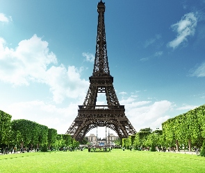 Wieża Eiffla, Paryż, Konstrukcja, Budowla, Budynek, Francja