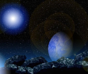 Skały, Fantasy, Planeta