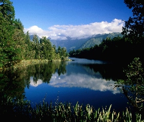 Obłoki, Las, Góry, Jezioro