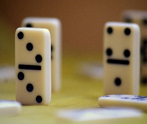 Brązowe, Tło, Domino