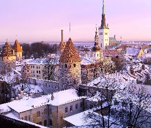 Zima, Zabytki, Estonia, Tallinn