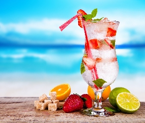 Drink, Owoce, Orzeźwiający