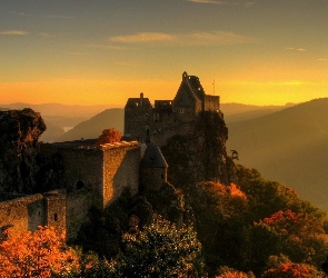 Ruiny, Zamek Aggstein Castle, Austria, Powiat Melk