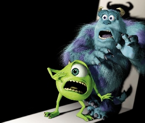 Monsters Inc, Strach, James P. Sullivan, Mike Wazowski, Potwory i spółka