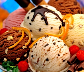 Kolorowe, Lody, Wielosmakowe