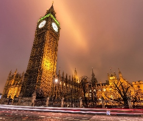Big Ben, Noc, Anglia, Londyn
