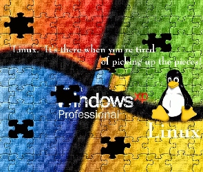 Linuxa, Puzzle, Logo