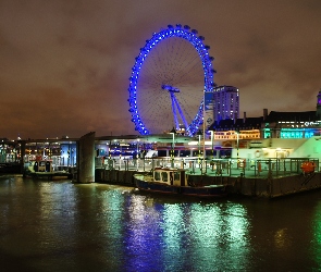 Londyn, Panorama, london Eye