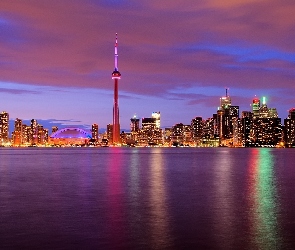 Toronto, Noc, Panorama
